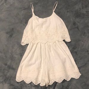 Xhilaration White Romper